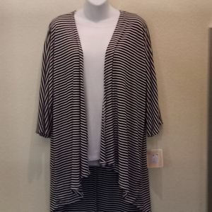 LulaRoe Striped Lindsay Cardigan